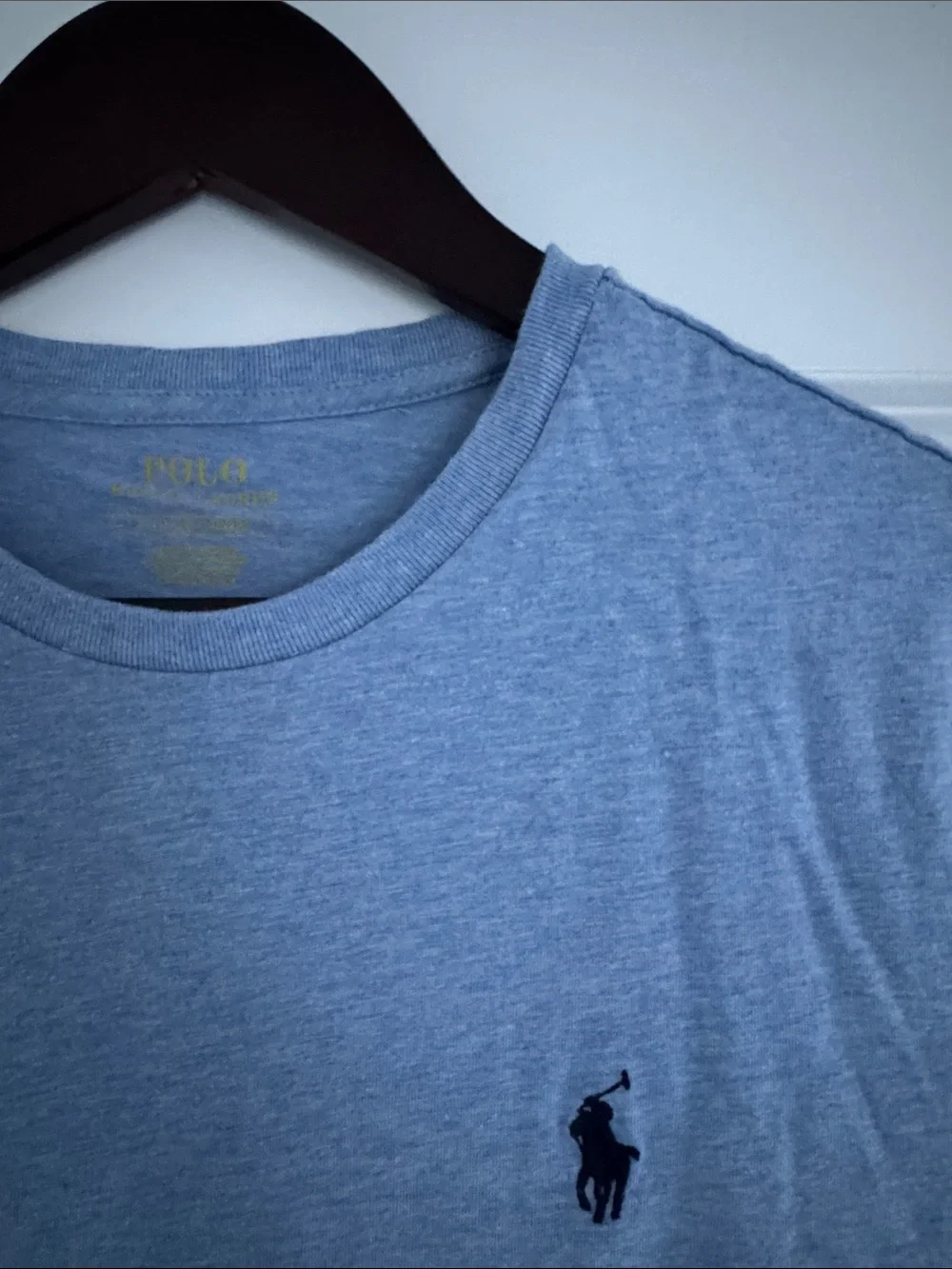 GU Polo Ralph Lauren Blue Logo Short Sleeve Shirt S